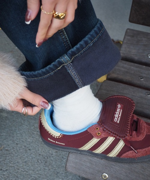 LAULEN（ローレン）の「fleece lining high waist denim /裏起毛ハイウエストストレッチストレートデニムパンツ（デニムパンツ・レディース・ダークブルー/ライトブルー/ブルー・XS/S/M/L）」の15枚目の写真