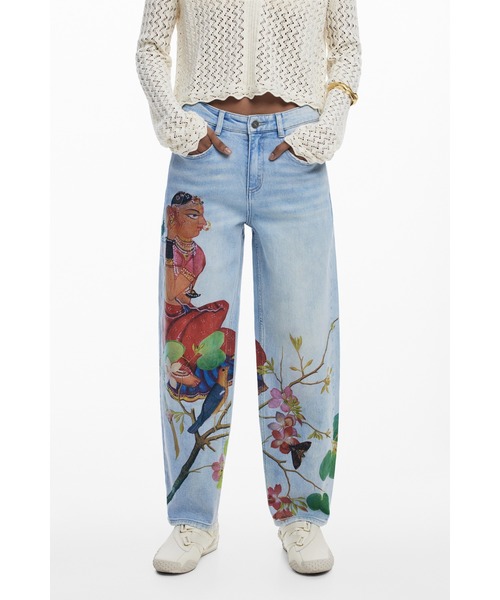 Desigual（デシグアル）の「ボーイフレンドデニム（デニムパンツ・レディース・ブルー・34/36/38/40/42/44）」の4枚目の写真