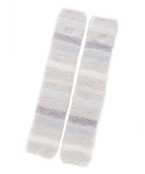 gelato pique（ジェラートピケ）の「ジェラートランダムボーダーレッグウォーマー（レッグウォーマー・レディース・ピンク/ラベンダー・FREE）」の2枚目の写真