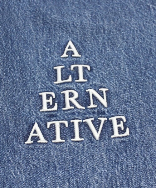 RNA（アールエヌエー）の「R4319 ＡＬＴ刺繍ワイドストレート（デニムパンツ・レディース・ライトインディゴブルー・MEDIUM）」の13枚目の写真