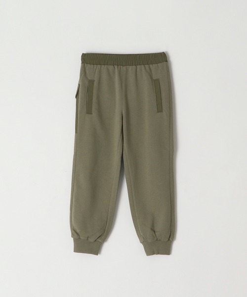 セール】キッズ 異素材コンビ裏毛ジョガーパンツ（スウェットパンツ