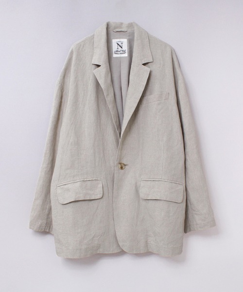 RNA-N（アールエヌエーエヌ）の「J2141 オーガニックリネンテーラードジャケット（テーラードジャケット・レディース・ブラック/グレイッシュベージュ/キナリ・FREE）」の10枚目の写真