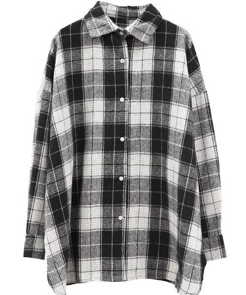 TAO 2023FW タータンチェックブラウス　Mサイズ ◇オリジナルチェックシャツブラウス（0774210909） | human