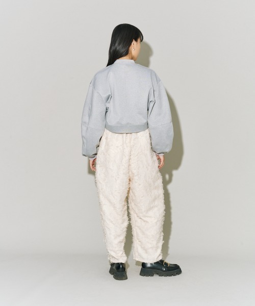 terrace(テラス)の「バルーンスリーブショートジャケット(その他アウター・レディース・ブラック/オフホワイト/杢グレー・MEDIUM)」の8枚目の写真