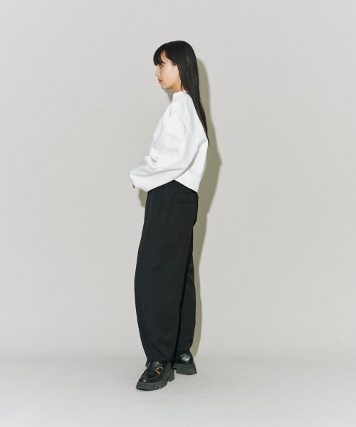 terrace(テラス)の「バルーンスリーブショートジャケット(その他アウター・レディース・ブラック/オフホワイト/杢グレー・MEDIUM)」の11枚目の写真