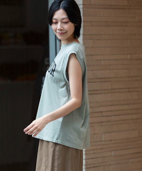 スリーブレスロゴプリントTシャツ | Munich(ミューニック)公式通販