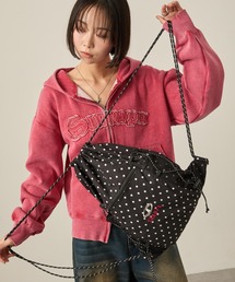 Snap club（スナップクラブ）の「【Snap club】ロゴ刺繍 ナイロン ダブルドローコード ナップサック（バックパック/リュック）」