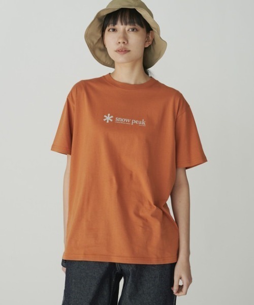 Snow Peak（スノーピーク）の「Soft Cotton Logo Short Sleeve T-Shirt ロゴTシャツ 半袖（Tシャツ/カットソー・メンズ・ネイビー/ベージュ/オレンジ/ホワイト/レッド/ブラック/ブルー・S/M/L/XL/1/XXL）」の7枚目の写真