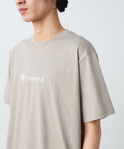Snow Peak（スノーピーク）の「Snow Peak / Soft Cotton Logo Short Sleeve T-Shirt ソフトコットン ロゴTシャツ 半袖（Tシャツ/カットソー・メンズ・ネイビー/ベージュ/オレンジ/ホワイト/レッド/ブラック/ブルー・S/M/L/XL/1/XXL）」の22枚目の写真