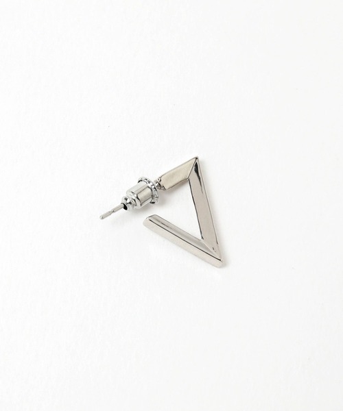 HARE（ハレ）の「【MADE IN JAPAN】トライアングルピアス(HARE)（ピアス（片耳用）・メンズ・シルバー・FREE）」の4枚目の写真