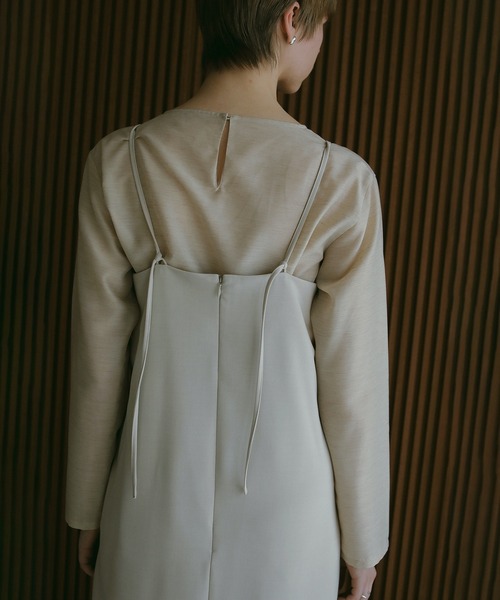 MANOF(マノフ)の「INNER SET 2WAY CAMI ONE PIECE(ワンピース・レディース・ブラック/ベージュ・S/M)」の8枚目の写真