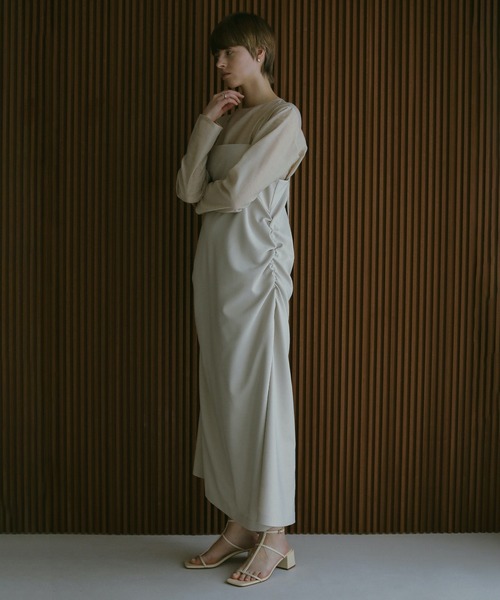 MANOF(マノフ)の「INNER SET 2WAY CAMI ONE PIECE(ワンピース・レディース・ブラック/ベージュ・S/M)」の12枚目の写真