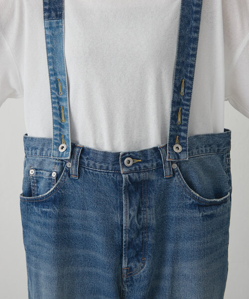 etsinta（エシンタ）の「【etsinta/エシンタ】リメイクサス付きデニム（デニムパンツ・レディース・インディゴブルー・ONE SIZE）」の7枚目の写真