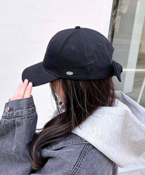 INGNI（イング）の「バックリボンキャップ（キャップ・レディース・アイボリー/ブラック・ONE SIZE）」の14枚目の写真