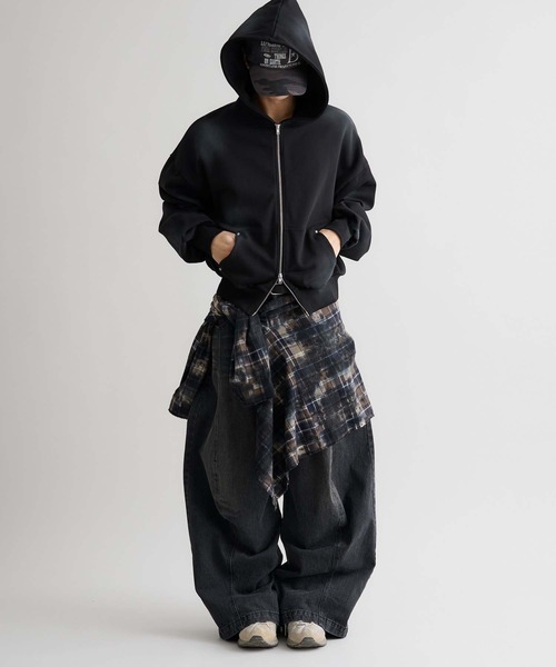 epnok（エプノック）の「【EPNK】Tie-dye cut off check shirt