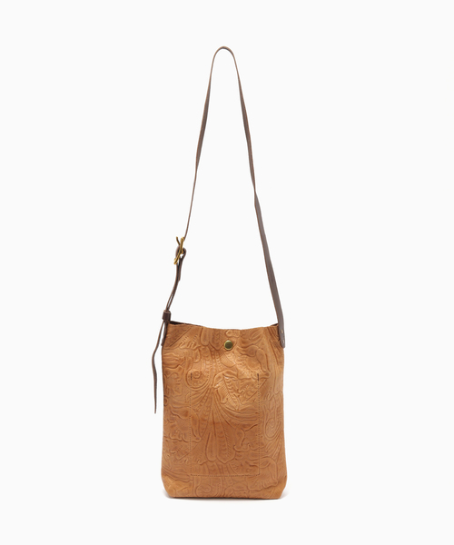 HERITAGE LEATHER(ヘリテージレザー)の「HERITAGE LEATHER / ヘリテージレザー 別注 レザーサコッシュバック(ショルダーバッグ・メンズ・ベージュ・FREE)」の3枚目の写真