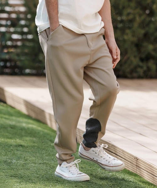 CAMBIO(カンビオ)の「mp13382-裾リブダンボールパンツ(その他パンツ・メンズ・ブラック/ベージュ/カーキ・S/M/L)」の2枚目の写真
