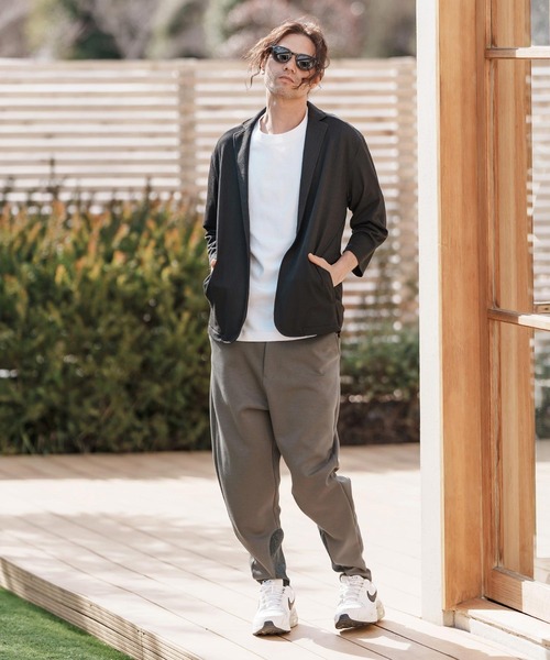 CAMBIO(カンビオ)の「mp13382-裾リブダンボールパンツ(その他パンツ・メンズ・ブラック/ベージュ/カーキ・S/M/L)」の17枚目の写真