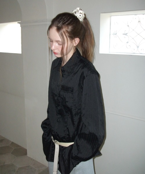 GIUNON(ジウノン)の「dot satin chouchou / ドットサテンシュシュ(シュシュ・レディース・ホワイト/ブラック・FREE)」の3枚目の写真