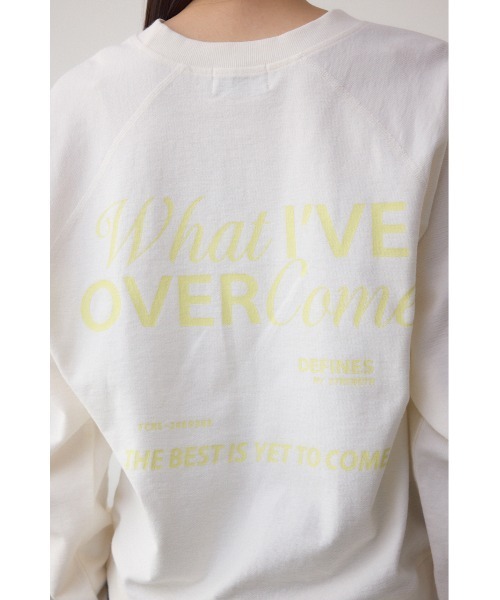 AZUL by moussy(アズールバイマウジー)の「ミニウラケプリントトップス(スウェット・レディース・オフホワイト/チャコールグレー/ライトグレー・FREE)」の11枚目の写真