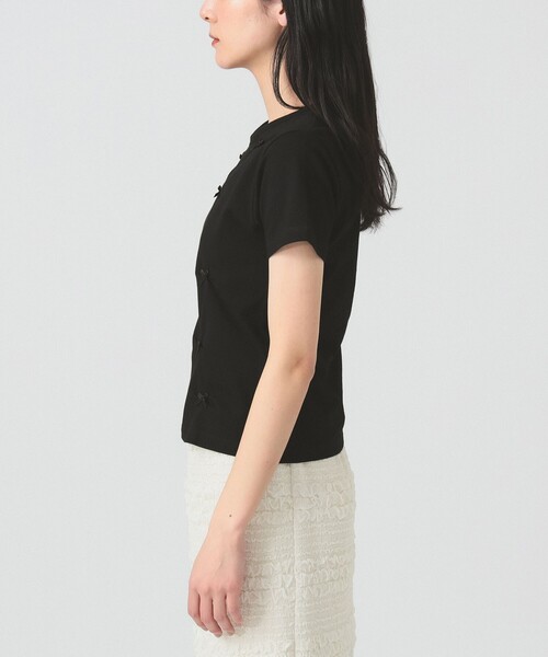 Ray BEAMS（レイビームス）の「ランダム ミニ リボン Tシャツ（Tシャツ/カットソー・レディース・ブラック/ホワイト・ONE SIZE）」の10枚目の写真