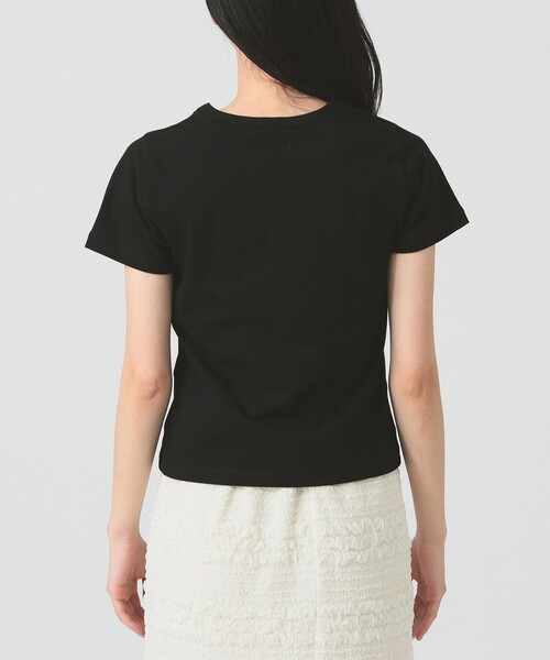 Ray BEAMS（レイビームス）の「ランダム ミニ リボン Tシャツ（Tシャツ/カットソー・レディース・ブラック/ホワイト・ONE SIZE）」の11枚目の写真
