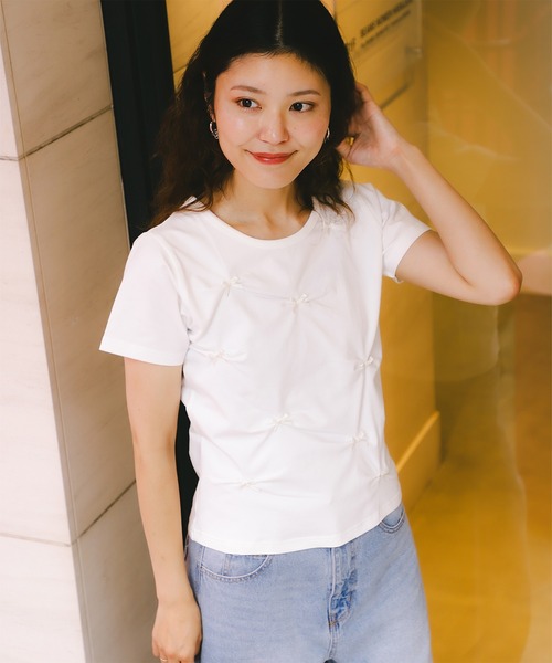 レイビームス　MIYAO NOUS SOMMES DES FLEURS Tシャツ Ray BEAMS（レイビームス）の「MIYAO × Ray BEAMS / 別注 NOUS
