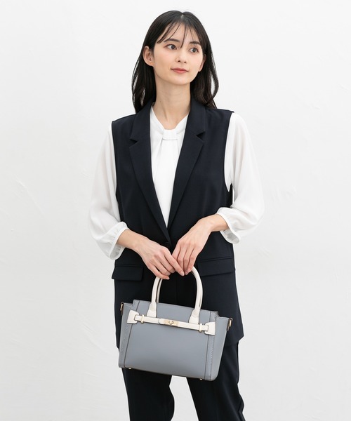 Honeys（ハニーズ）の「【ストレッチ・ウォッシャブル・イージーケア・接触冷感】テーラードジレ（ベスト・レディース・グレー/グレイッシュベージュ/ブラック/ネイビー・L/LL/M/S）」の19枚目の写真