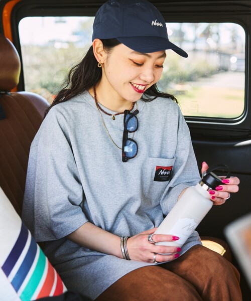 NANGA（ナンガ）の「NANGA × FREAK'S STORE/ナンガ × フリークスストア 別注 ECO HYBRID LOGO TEE エコハイブリッド ルーズフィット ロゴ Tシャツ（Tシャツ/カットソー・メンズ・ブラック/グレー/ホワイト・MEDIUM/LARGE）」の16枚目の写真