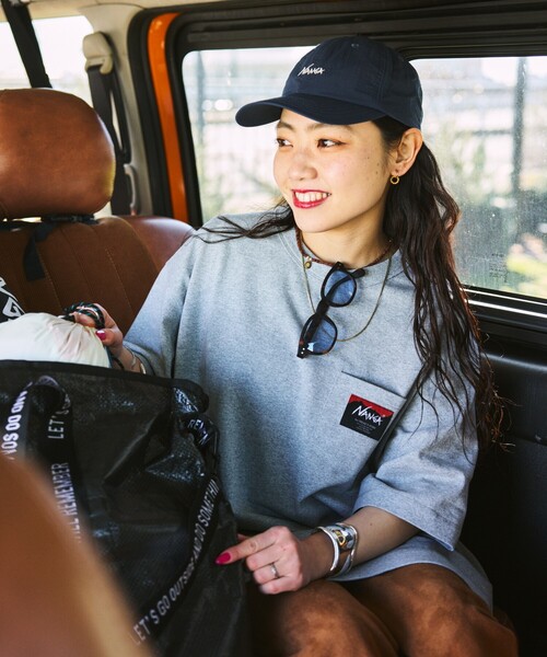 NANGA（ナンガ）の「NANGA × FREAK'S STORE/ナンガ × フリークスストア 別注 ECO HYBRID LOGO TEE エコハイブリッド ルーズフィット ロゴ Tシャツ（Tシャツ/カットソー・メンズ・ブラック/グレー/ホワイト・MEDIUM/LARGE）」の18枚目の写真