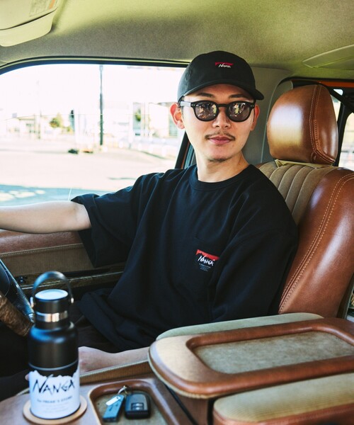 NANGA（ナンガ）の「NANGA × FREAK'S STORE/ナンガ × フリークスストア 別注 ECO HYBRID LOGO TEE エコハイブリッド ルーズフィット ロゴ Tシャツ（Tシャツ/カットソー・メンズ・ブラック/グレー/ホワイト・MEDIUM/LARGE）」の21枚目の写真