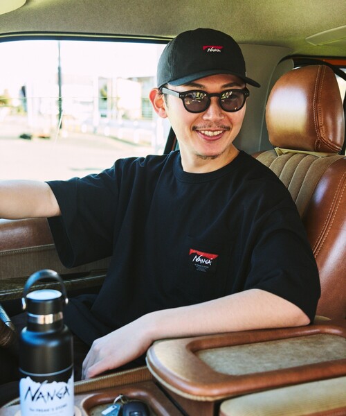 ナンガ　フリークスストア別注　ロングスリーブ刺繍Tシャツ　ブラック　L　新品 NANGA tシャツ × FREAK'S STORE/ナンガ フリークスストア 別注