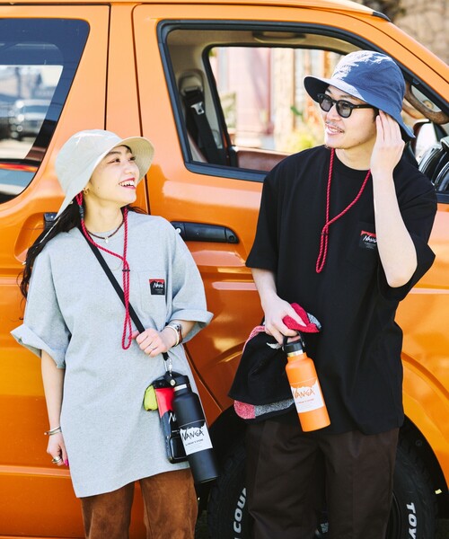 tシャツ NANGA × FREAK'S STORE/ナンガ 別注 エコハイブリット ボックスシルエットTシャツ レディース NANGA/別注 エコハイブリット ボックスシルエットTシャツ