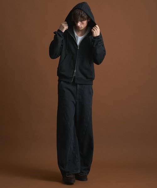 PUBLIC TOKYO（パブリックトウキョウ）の「PUBLIC SWEATジップパーカー（パーカー・メンズ・ブラック/ダークグレー/ベージュ/ダークブルー・1/2）」の22枚目の写真