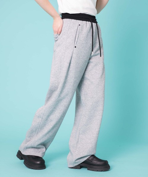 WOND（ウォンド）の「WOND/バイカラースウェットパンツ（スウェットパンツ・レディース・杢グレー・FREE）」の5枚目の写真