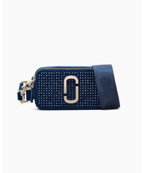 MARC JACOBS(マークジェイコブス)の「CRYSTAL DENIM SNAPSHOT THE SNAPSHOT/ザ クリスタル デニム スナップショット(ショルダーバッグ・レディース・インディゴブルー・ONE SIZE)」の1枚目の写真