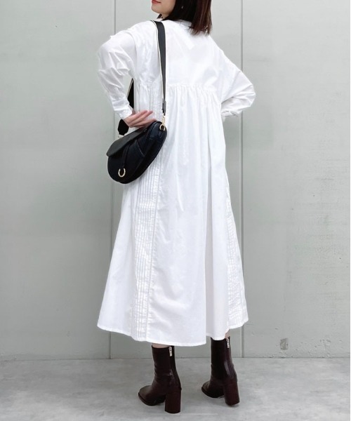 &soiree(アンドソワレ)の「【&soiree】キャンブリックレースワンピース(CP)(ワンピース・レディース・ブラック/グレイッシュベージュ/ホワイト・M)」の9枚目の写真