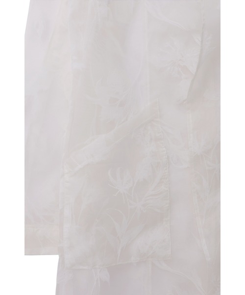 TORNADO MART（トルネードマート）の「TORNADO MART∴フラワーフロッキーオーガンジーマキシカーデ（カーディガン/ボレロ・メンズ・ブラック/アイボリー・L/LL/M）」の9枚目の写真