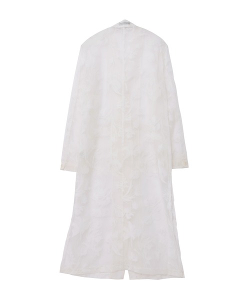 TORNADO MART（トルネードマート）の「TORNADO MART∴フラワーフロッキーオーガンジーマキシカーデ（カーディガン/ボレロ・メンズ・ブラック/アイボリー・L/LL/M）」の5枚目の写真