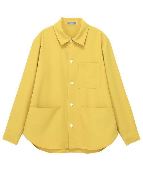 Plantation（プランテーション）の「PEバックヘリンボン / シャツ / (O)（シャツ/ブラウス・レディース・オフホワイト/イエロー/ブラック・M size/X-LARGE）」の3枚目の写真