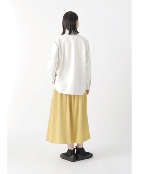Plantation(プランテーション)の「PEバックヘリンボン / シャツ / (O)(シャツ/ブラウス・レディース・オフホワイト/イエロー/ブラック・M size/X-LARGE)」の9枚目の写真