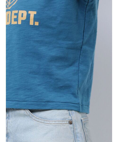 Ungrid（アングリッド）の「CLAREMOREコンパクトロゴTee（Tシャツ/カットソー・レディース・イエロー/ブルー/オフホワイト・FREE）」の6枚目の写真