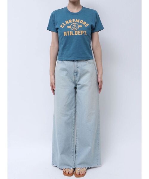 Ungrid（アングリッド）の「CLAREMOREコンパクトロゴTee（Tシャツ/カットソー・レディース・イエロー/ブルー/オフホワイト・FREE）」の8枚目の写真