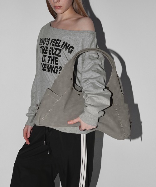 BLACKUP（ブラックアップ）の「[MADE] アルセンウォッシングレザーショルダーバッグ（ショルダーバッグ・レディース・ブラウン/グレー・FREE）」の4枚目の写真