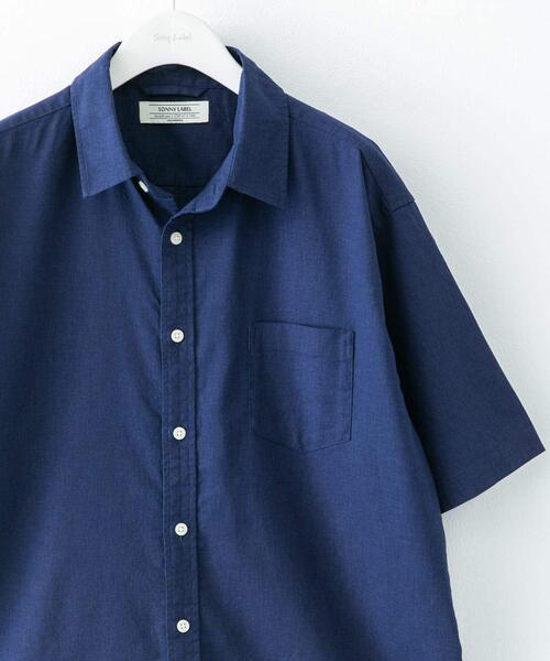 セール】『吸水速乾/接触冷感』リネン混ハーフスリーブシャツ（シャツ