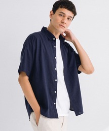 URBAN RESEARCH Sonny Label | 『吸水速乾/接触冷感』リネン混ハーフスリーブシャツ(シャツ/ブラウス)