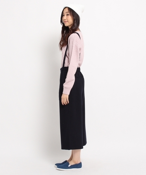 HusHusH（ハッシュアッシュ）の「サスペンダーつきクロップドパンツ（その他パンツ・レディース・ブルー/グレー/ホワイト・02/03）」の5枚目の写真