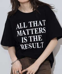 オーバーサイズシルエットロゴプリントTシャツ