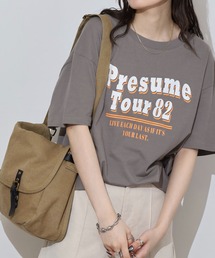 オーバーサイズシルエットロゴプリントTシャツ