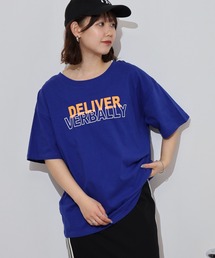 オーバーサイズシルエットロゴプリントTシャツ